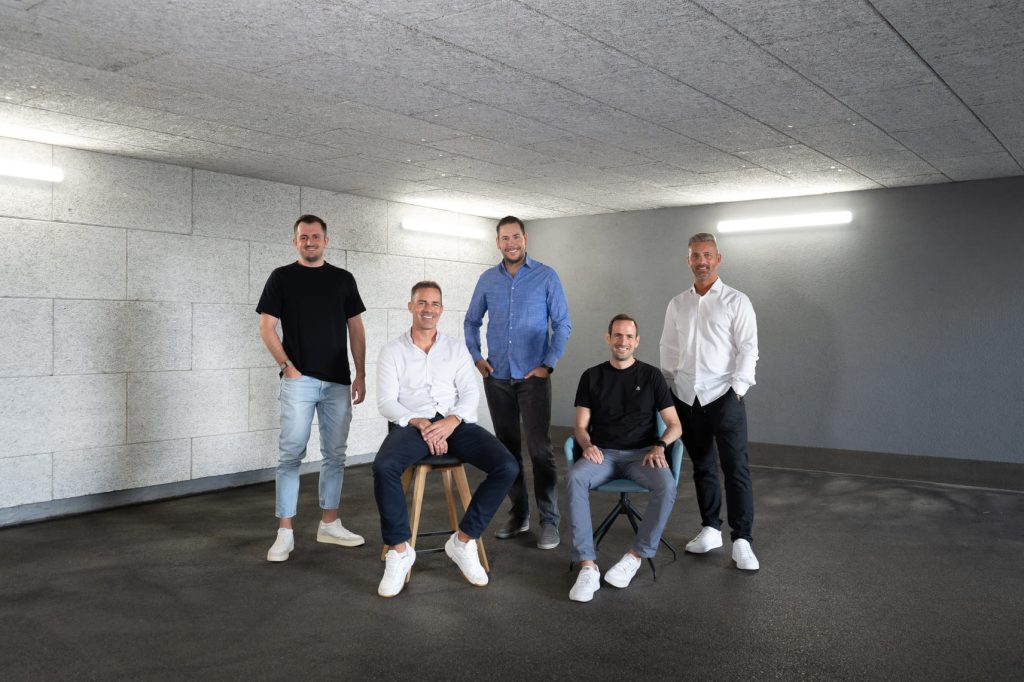 Sebastian Auberger, Franz Tretter, Mario Pecile, Michael Schöndorfer i Robert Steininger